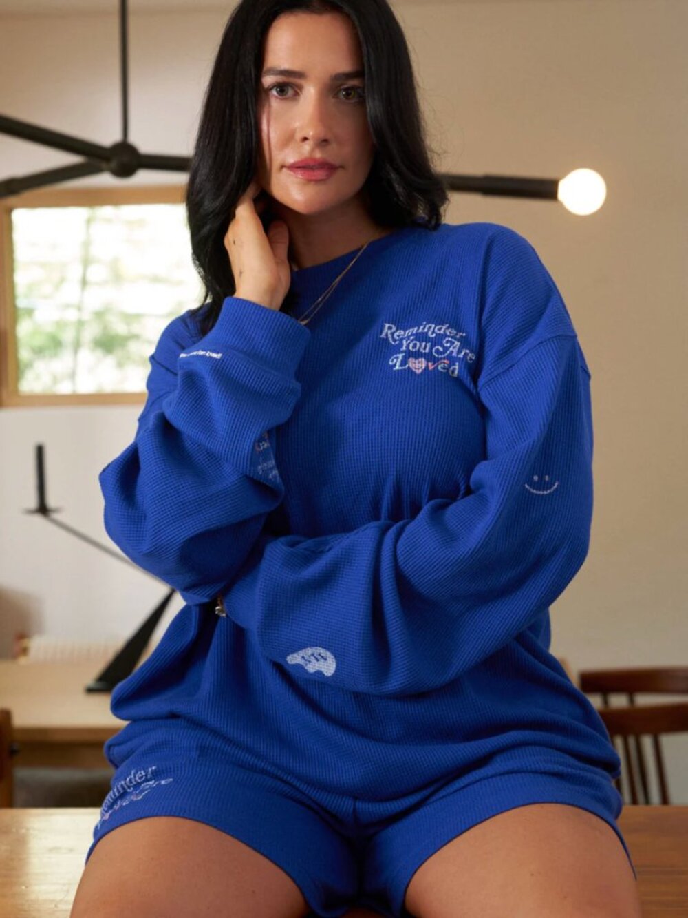 Mayfair X Avery Woods Waffle Crewneck | The Mayfair Group
